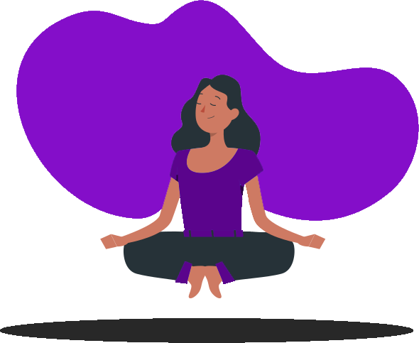 Mulher meditando